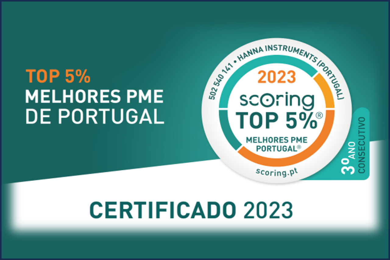 Distinção HANNA Instruments Portugal 2023 Distinção HANNA Instruments Portugal 2023