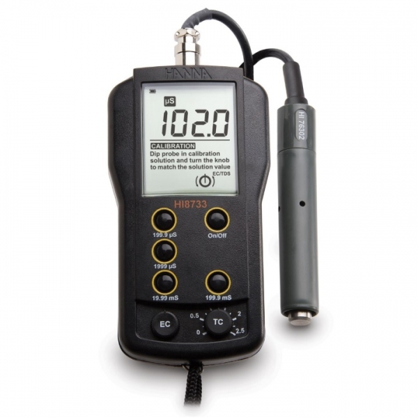 HI8733 - Medidor de condutividade multigamas com CAT